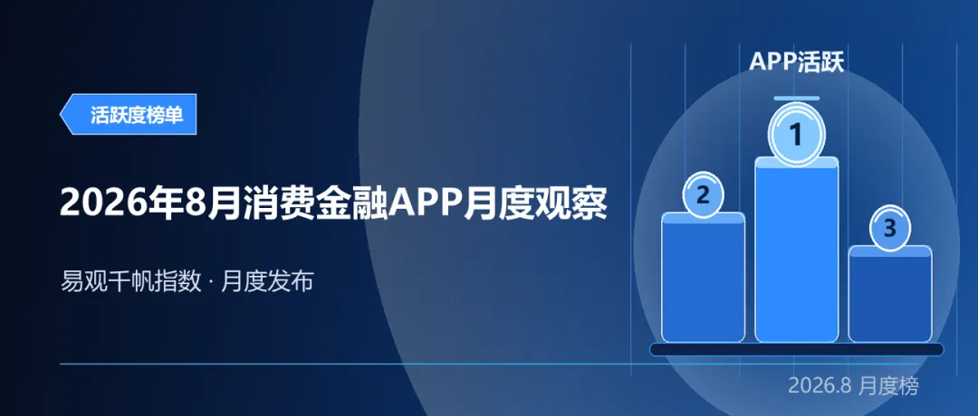 2026年8月消费金融APP月度观察:头部回调、腰部补位-图1